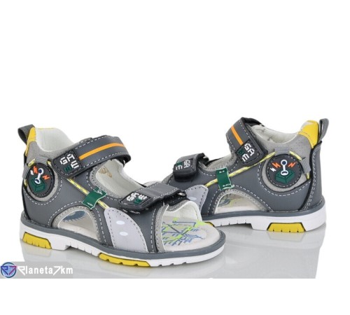 Сандалі дитячі на літо (8 пар р.20-25) сірий  "Laifakids"