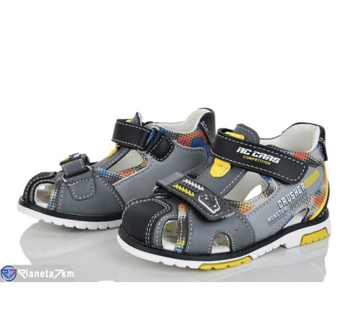 Сандалі дитячі на літо (8 пар р.21-26) сірий  "Laifakids"