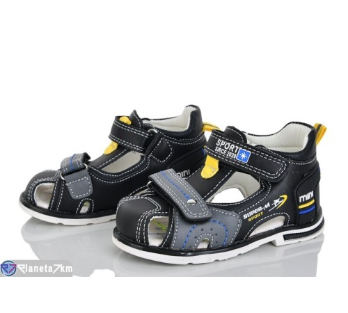 Сандалі дитячі на літо (8 пар р.21-26) чорний  "Laifakids"