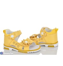 Дитячі босоніжки на літо (8 пар р.21-26) жовтий  "Laifakids"