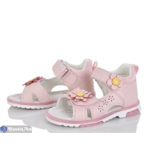 Дитячі босоніжки на літо (8 пар р.21-26) рожевий  "Laifakids"