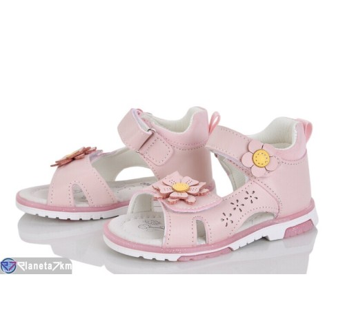 Дитячі босоніжки на літо (8 пар р.21-26) рожевий  "Laifakids"