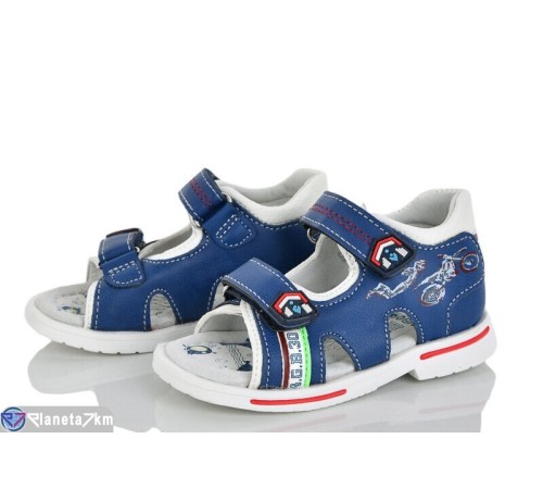 Сандалі дитячі на літо (8 пар р.21-26) синій  "Laifakids"