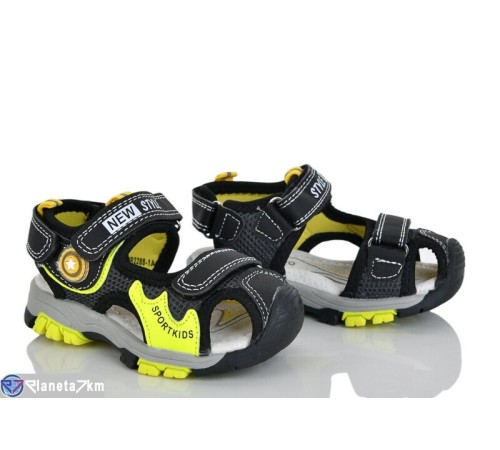 Сандалі дитячі на літо (8 пар р.21-26) чорний  "Laifakids"