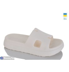 Шлепки жіночі на літо (8 пар р.36-41) білий  "Korka"