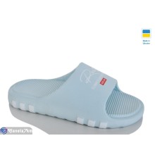 Шлепки жіночі на літо (8 пар р.36-41) блакитний  "Korka"