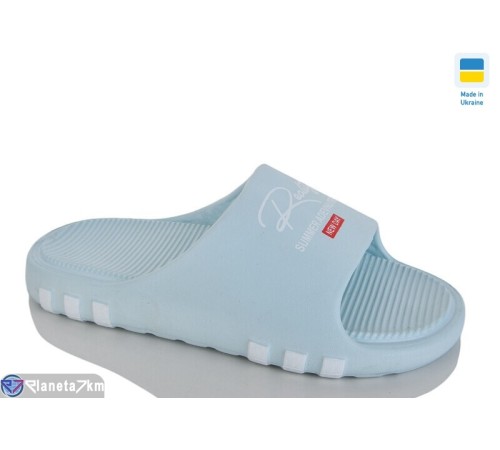 Шлепки жіночі на літо (8 пар р.36-41) блакитний  "Korka"