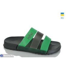 Шлепки чоловічі на літо (8 пар р.41-45) зелений  "Korka"