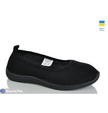 Балетки жіночі на літо (8 пар р.36-41) чорний  "Korka"