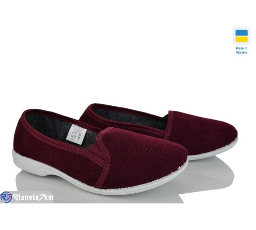 Тапки жіночі на весну/осінь (7 пар р.36-41) бордовий  "Korka"