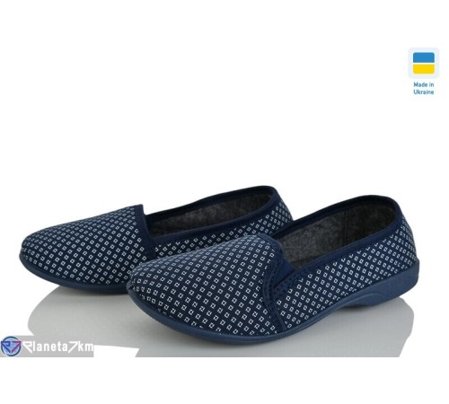 Тапки жіночі на весну/осінь (7 пар р.36-41) синій  "Korka"