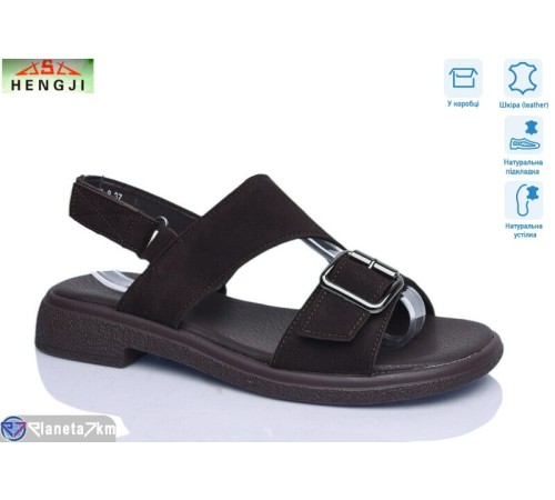 Босоніжки жіночі на літо (8 пар р.36-41) коричневий  "HENGJI-ELENA"