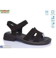 Босоніжки жіночі на літо (8 пар р.36-41) коричневий  "HENGJI-ELENA"