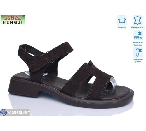 Босоніжки жіночі на літо (8 пар р.36-41) коричневий  "HENGJI-ELENA"