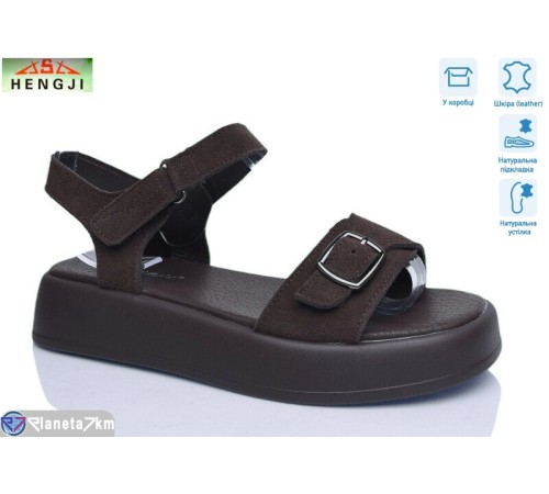 Босоніжки жіночі на літо (8 пар р.36-41) коричневий  "HENGJI-ELENA"