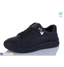 Кросівки жіночі на весну/осінь (8 пар р.36-41) чорний  "CLAN"