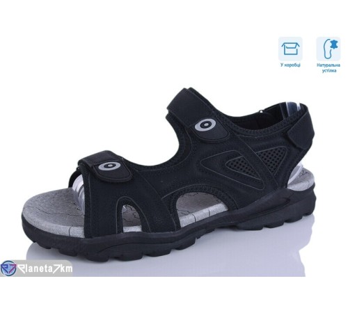 Сандалі чоловічі на літо (8 пар р.41-46) чорний  "CLAN"