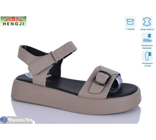 Босоніжки жіночі на літо (8 пар р.36-41) коричневий  "HENGJI-ELENA"