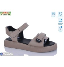 Босоніжки жіночі на літо (8 пар р.36-41) коричневий  "HENGJI-ELENA"