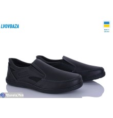 Туфлі чоловічі на весну/осінь (8 пар р.40-45) чорний  "LEOBAZA"