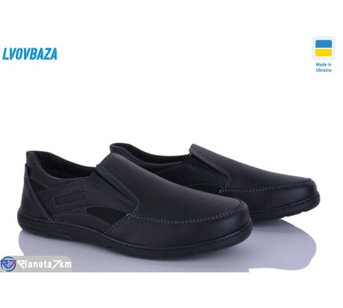 Туфлі чоловічі на весну/осінь (8 пар р.40-45) чорний  "LEOBAZA"