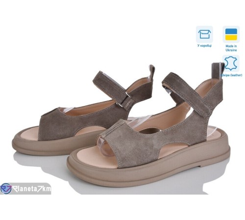 Босоніжки жіночі на літо (6 пар р.36-40) сірий  "Linda"