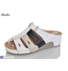 Шлепки жіночі на літо (8 пар р.37-42) білий  "Chunsen"