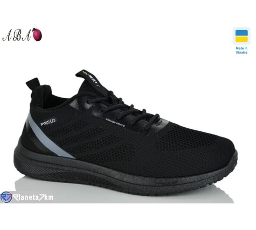 Кросівки чоловічі на весну/осінь (8 пар р.40-45) чорний  "Aba"