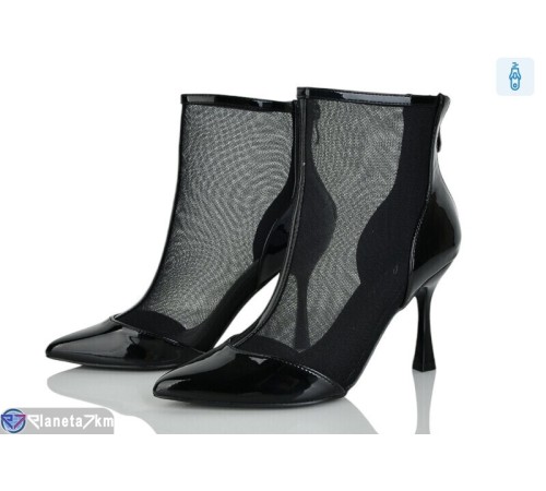 Черевики жіночі на літо (6 пар р.36-41) чорний  "LOREDANA"