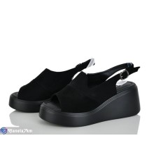 Босоніжки жіночі на літо (8 пар р.36-41) чорний  "LOREDANA"