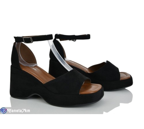 Босоніжки жіночі на літо (6 пар р.36-41) чорний  "LOREDANA"