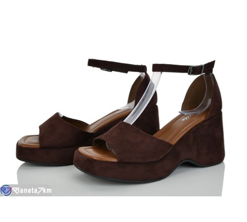 Босоніжки жіночі на літо (6 пар р.36-41) коричневий  "LOREDANA"