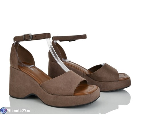 Босоніжки жіночі на літо (6 пар р.36-41) коричневий  "LOREDANA"