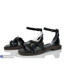 Босоніжки жіночі на літо (8 пар р.36-41) чорний  "LOREDANA"