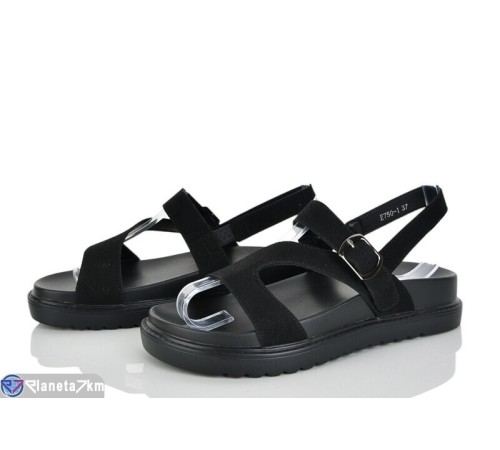 Босоніжки жіночі на літо (8 пар р.36-41) чорний  "LOREDANA"