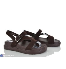 Босоніжки жіночі на літо (8 пар р.36-41) коричневий  "LOREDANA"