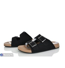 Шлепки жіночі на літо (8 пар р.36-41) чорний  "LOREDANA"