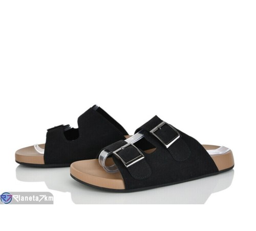 Шлепки жіночі на літо (8 пар р.36-41) чорний  "LOREDANA"