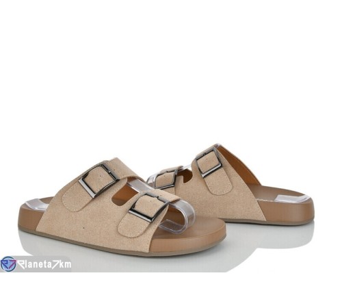 Шлепки жіночі на літо (8 пар р.36-41) бежевий  "LOREDANA"