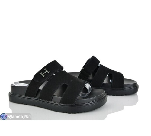 Шлепки жіночі на літо (8 пар р.36-41) чорний  "LOREDANA"