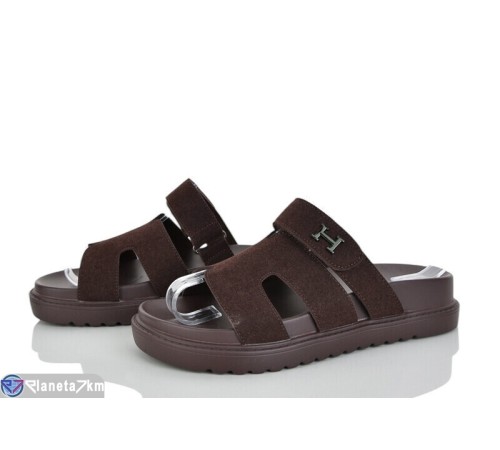 Шлепки жіночі на літо (8 пар р.36-41) коричневий  "LOREDANA"