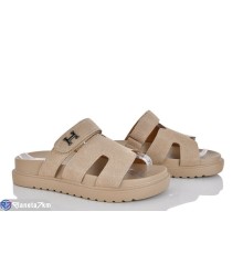 Шлепки жіночі на літо (8 пар р.36-41) бежевий  "LOREDANA"