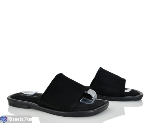 Шлепки жіночі на літо (8 пар р.36-41) чорний  "LOREDANA"