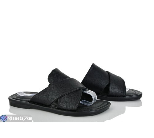 Шлепки жіночі на літо (8 пар р.36-41) чорний  "LOREDANA"