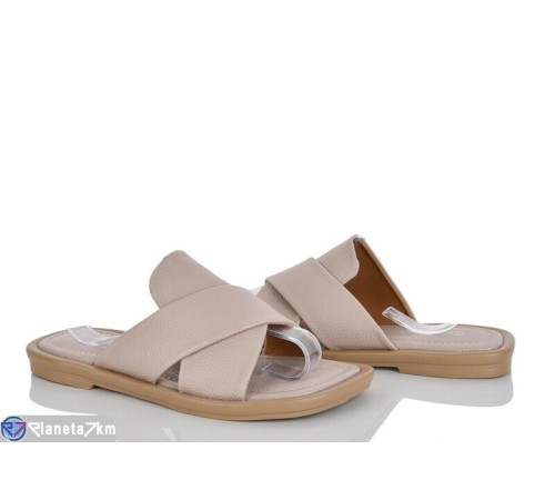 Шлепки жіночі на літо (8 пар р.36-41) бежевий  "LOREDANA"