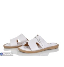 Шлепки жіночі на літо (8 пар р.36-41) білий  "LOREDANA"