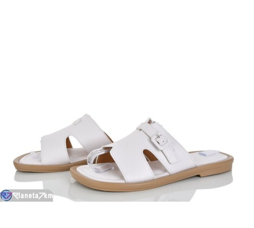 Шлепки жіночі на літо (8 пар р.36-41) білий  "LOREDANA"