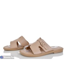 Шлепки жіночі на літо (8 пар р.36-41) бежевий  "LOREDANA"