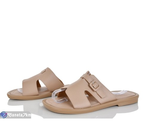 Шлепки жіночі на літо (8 пар р.36-41) бежевий  "LOREDANA"