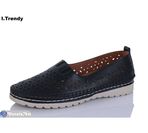 Туфлі жіночі на літо (8 пар р.37-42) чорний  "Trendy"